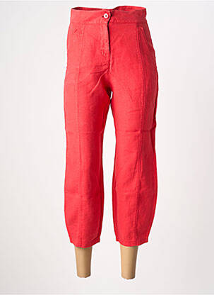 Pantalon 7/8 rouge MALOKA femme