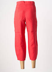 Pantalon 7/8 rouge MALOKA femme seconde vue
