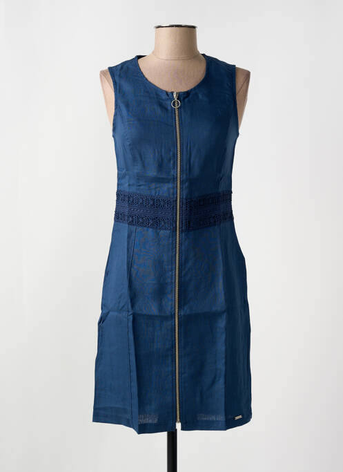 Robe mi-longue bleu MALOKA femme