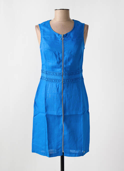 Robe mi-longue bleu MALOKA femme