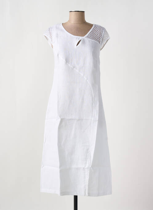 Robe longue blanc MALOKA femme