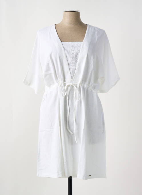 Robe mi-longue blanc MALOKA femme