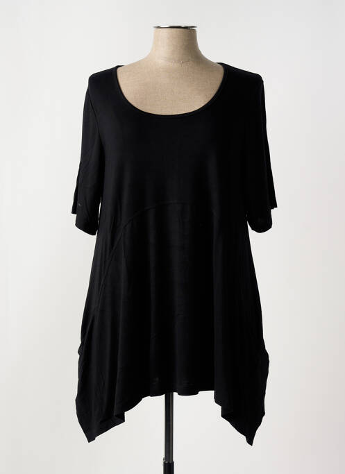 Tunique manches courtes noir G!OZE femme