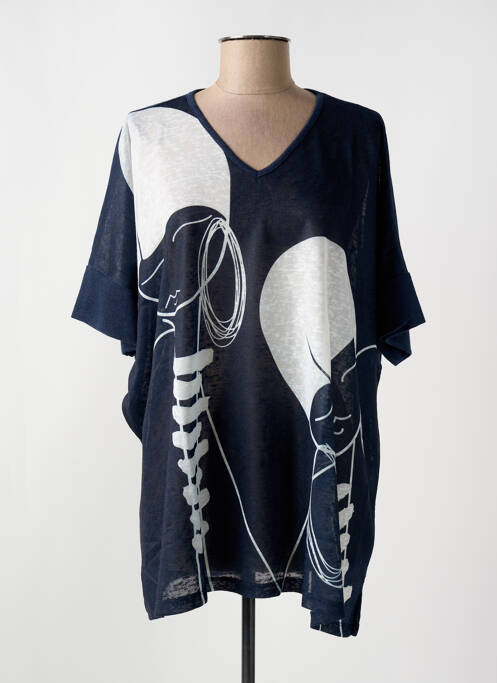 Tunique manches courtes bleu G!OZE femme