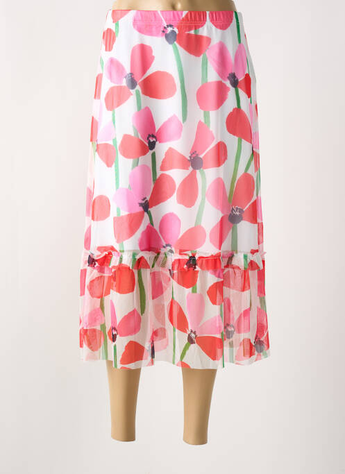 Jupe mi-longue rose G!OZE femme