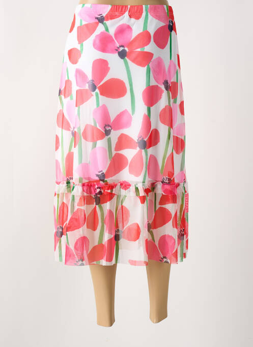 Jupe mi-longue rose G!OZE femme