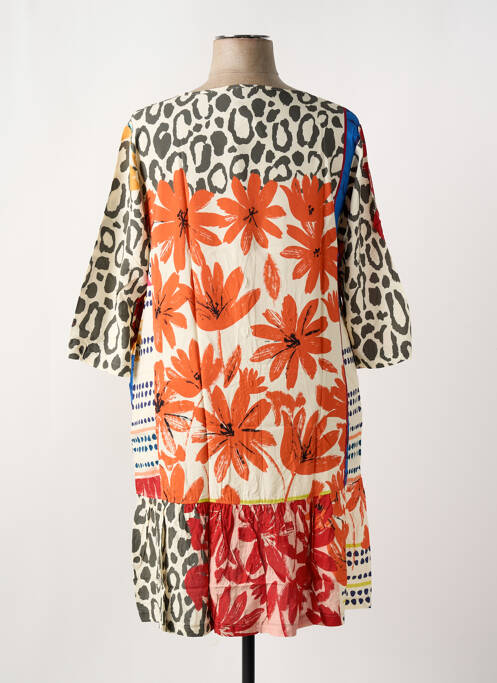 Robe mi-longue blanc G!OZE femme