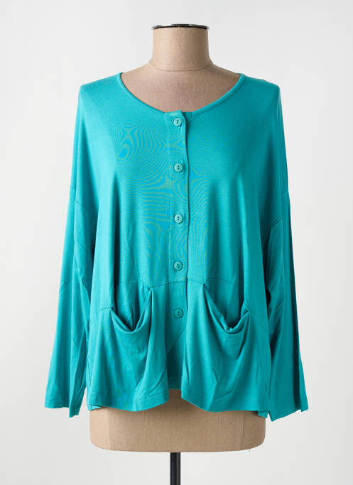 Gilet manches longues bleu G!OZE femme