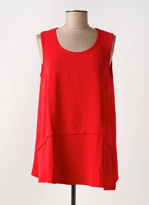 Tunique sans manche rouge G!OZE femme