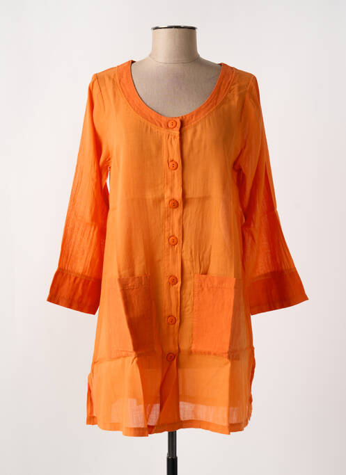 Tunique manches longues orange G!OZE femme