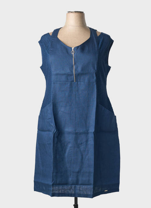 Robe mi-longue bleu MALOKA femme