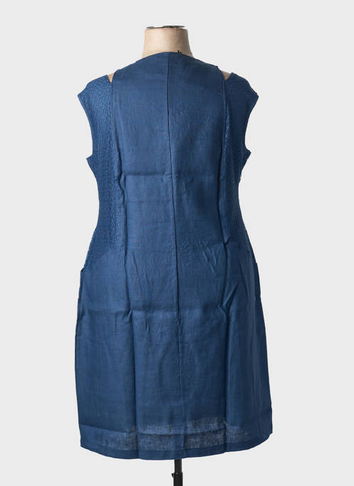 Robe mi-longue bleu MALOKA femme