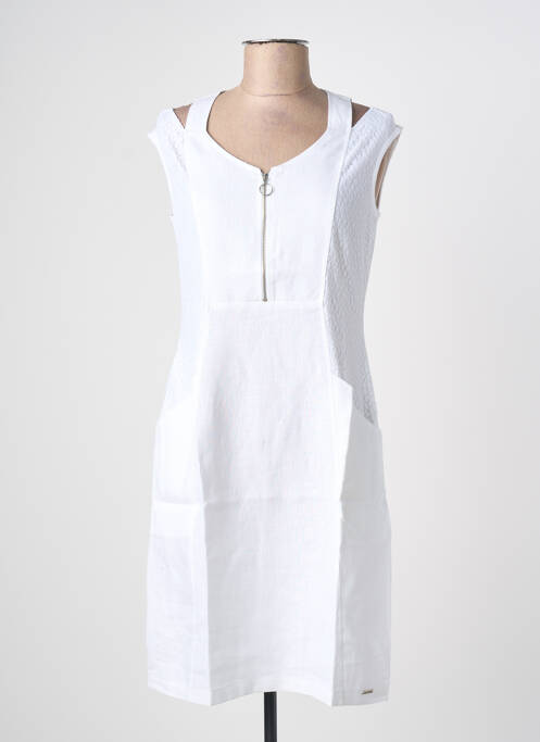 Robe mi-longue blanc MALOKA femme