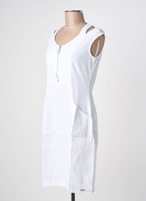 Robe mi-longue blanc MALOKA femme