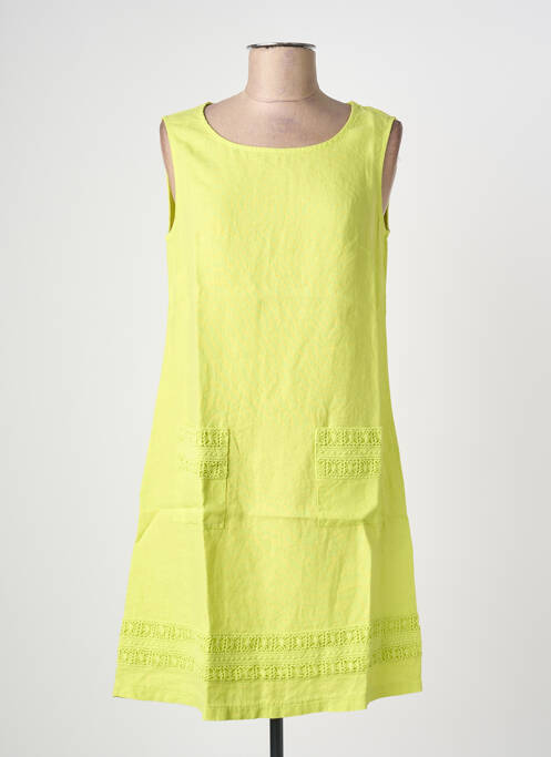 Robe mi-longue vert MALOKA femme