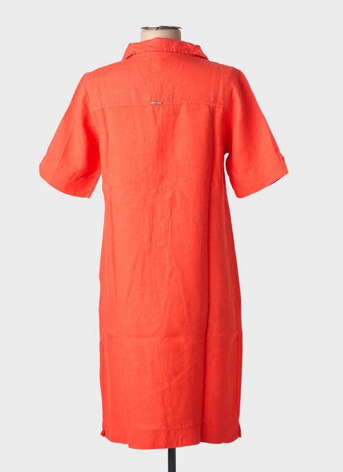Robe mi-longue orange MALOKA femme