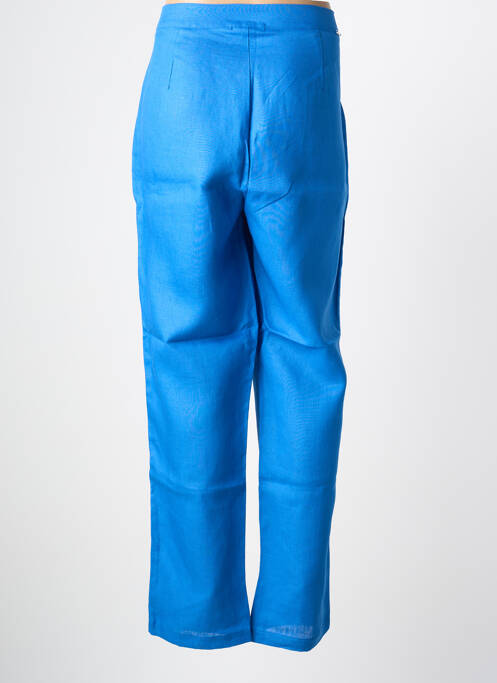Pantalon droit bleu MALOKA femme