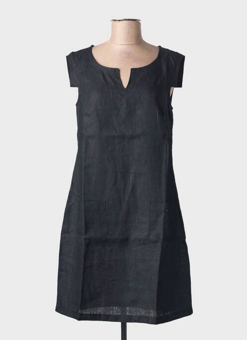 Robe mi-longue noir MALOKA femme
