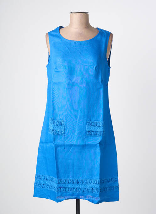 Robe mi-longue bleu MALOKA femme