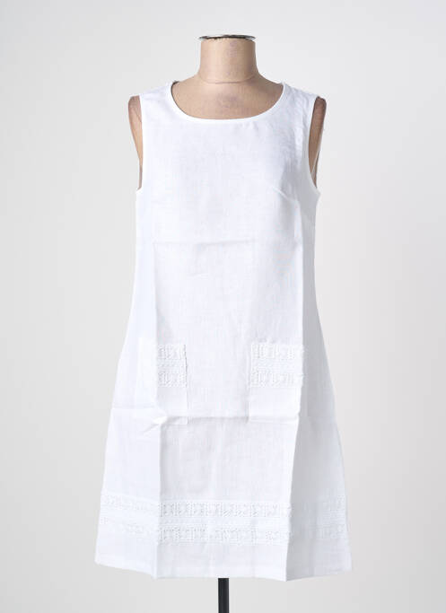 Robe mi-longue blanc MALOKA femme