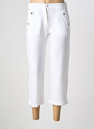 Pantalon 7/8 blanc MALOKA femme