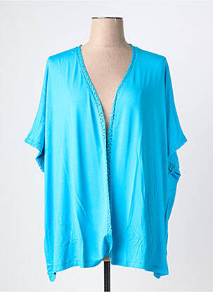 Veste kimono turquoise MALOKA femme