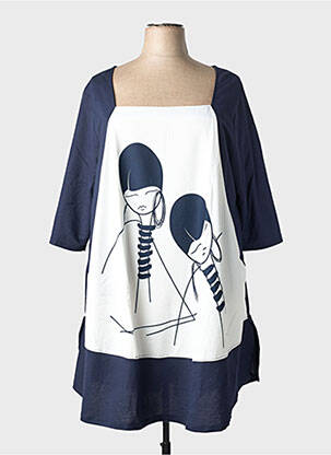 Robe mi-longue bleu G!OZE femme