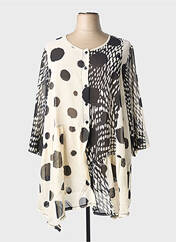 Tunique manches longues blanc G!OZE femme seconde vue