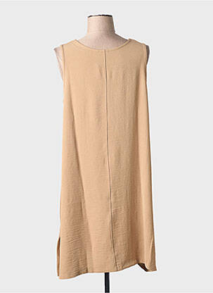Robe mi-longue marron G!OZE femme
