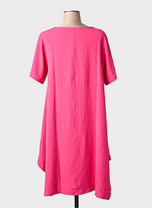 Robe mi-longue rose G!OZE femme