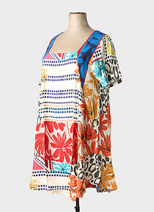 Robe mi-longue beige G!OZE femme
