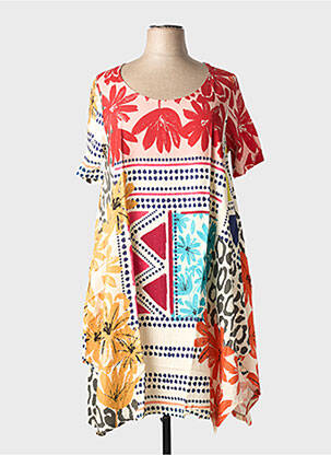 Robe mi-longue rouge G!OZE femme