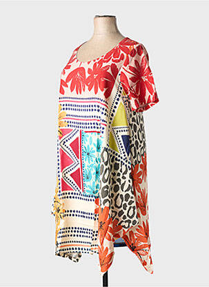 Robe mi-longue rouge G!OZE femme