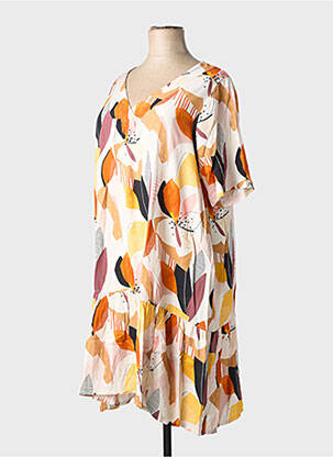 Robe mi-longue beige G!OZE femme