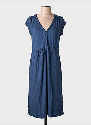 Robe mi-longue bleu MALOKA femme