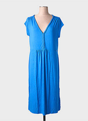 Robe mi-longue bleu MALOKA femme