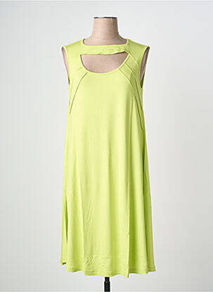 Robe mi-longue vert MALOKA femme