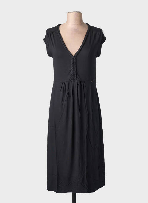 Robe mi-longue noir MALOKA femme