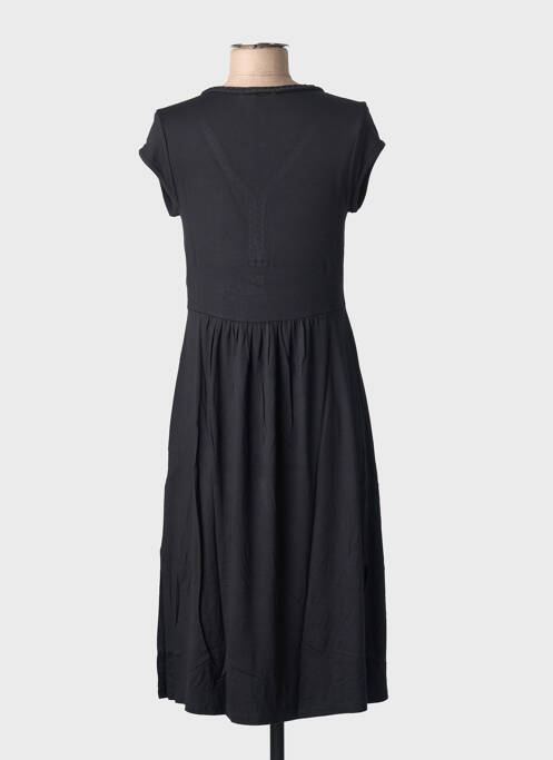 Robe mi-longue noir MALOKA femme