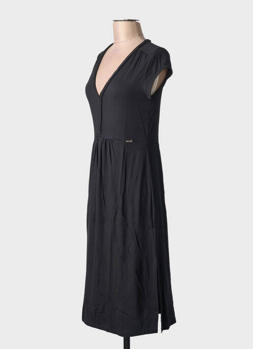 Robe mi-longue noir MALOKA femme