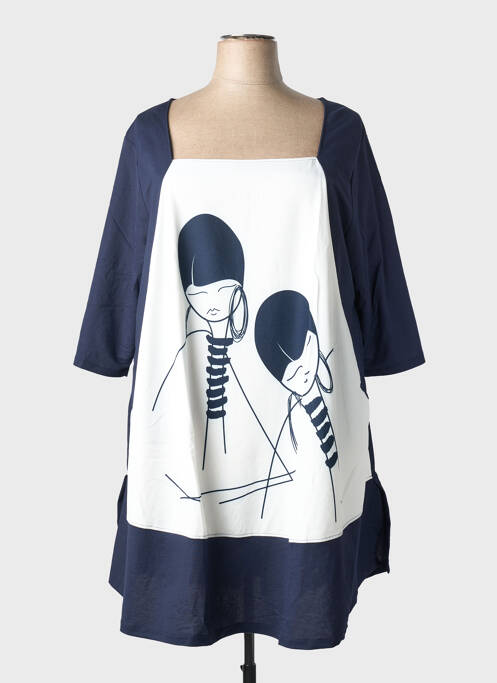 Robe mi-longue bleu G!OZE femme