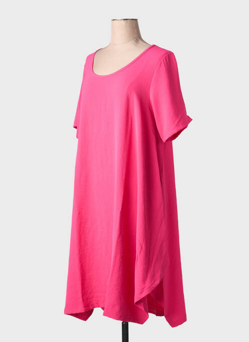 Robe mi-longue rose G!OZE femme