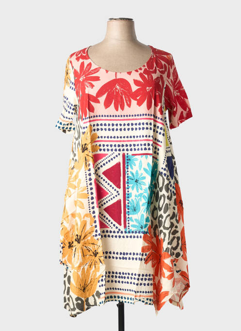 Robe mi-longue rouge G!OZE femme