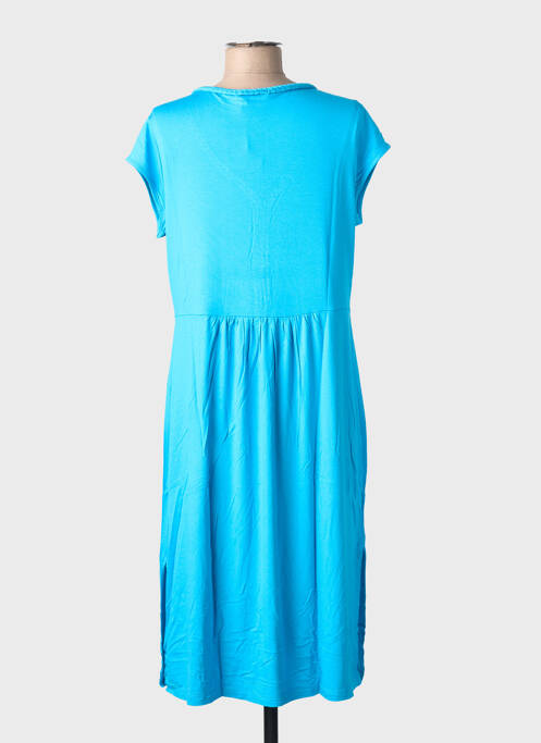 Robe mi-longue turquoise MALOKA femme