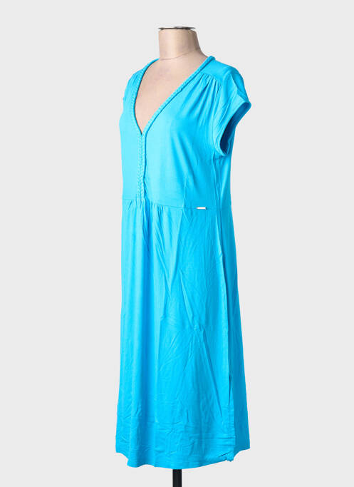Robe mi-longue turquoise MALOKA femme