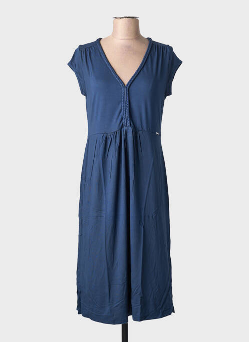 Robe mi-longue bleu MALOKA femme