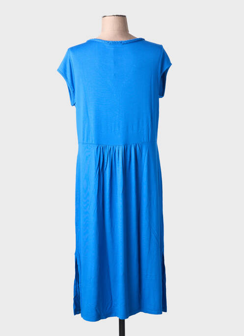 Robe mi-longue bleu MALOKA femme