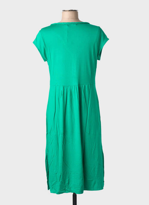Robe mi-longue vert MALOKA femme