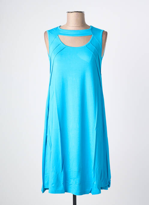 Robe mi-longue turquoise MALOKA femme