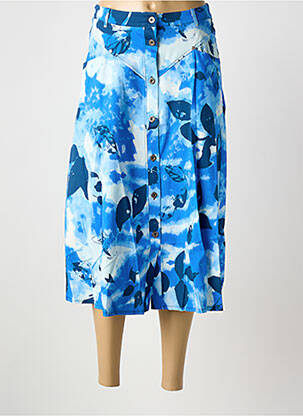 Jupe longue bleu MALOKA femme